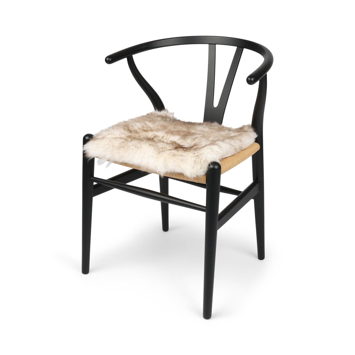 Seat Cover | With Backing | Long Wool | New Zealand | 40x40 cm Wolf Tip