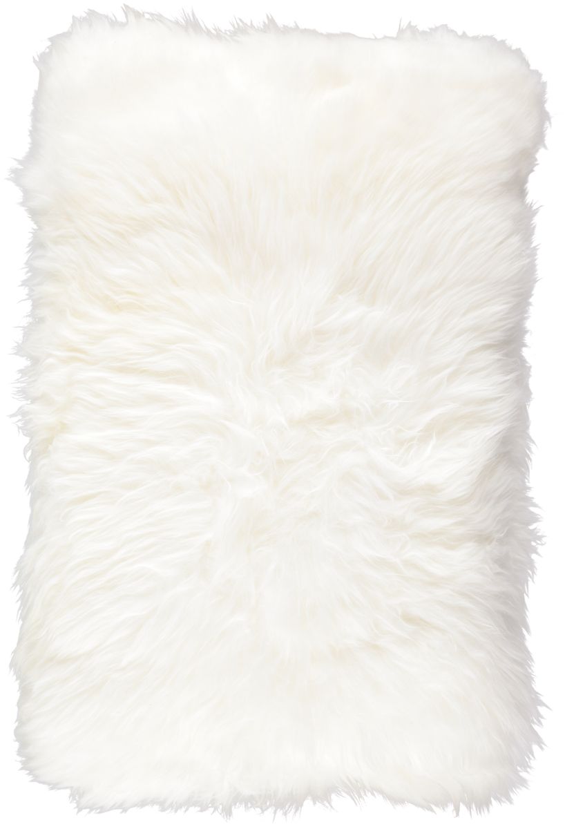 Long Wool Sheepskin Cushion | 40x60 cm Ivory