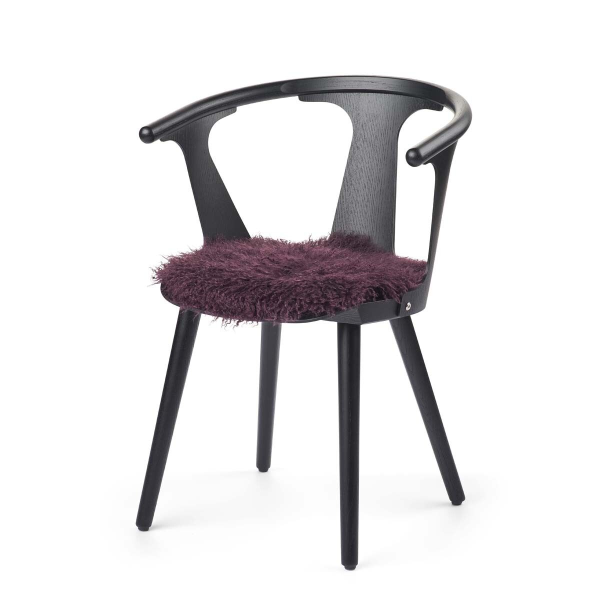 Tibetan Sheepskin Seat Cover | 38cm Aubergine