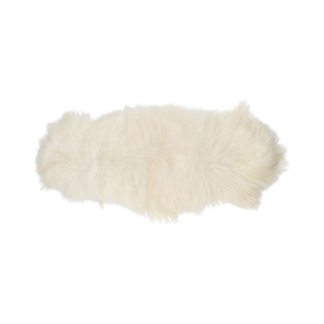 Icelandic Double Sheepskin | Natural Colors | Long Wool | 160 cm Off White