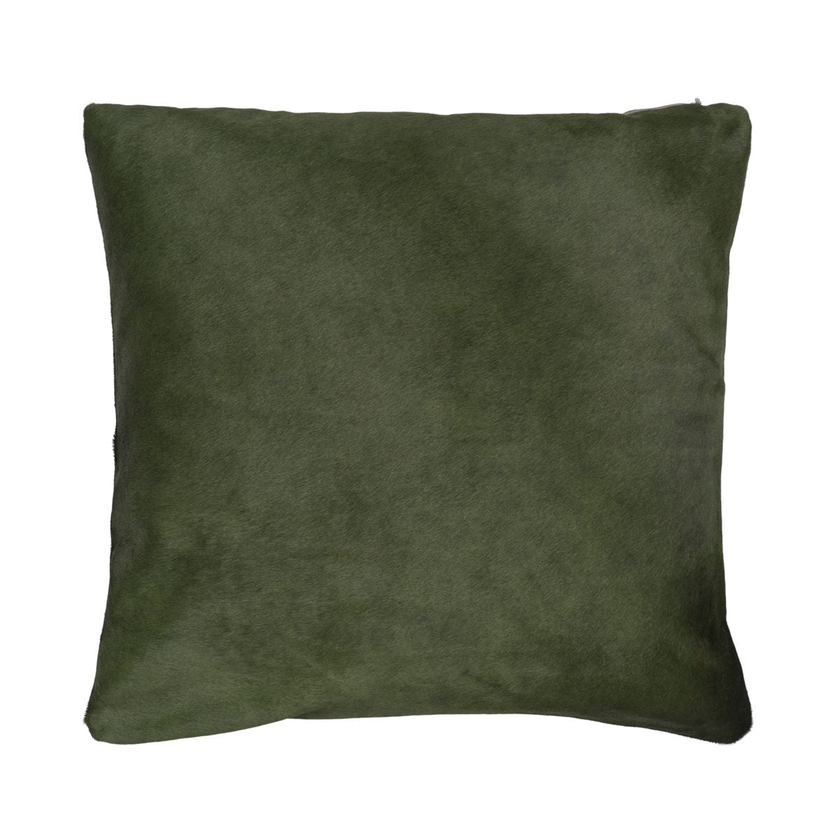 Premium Cowhide Cushion | Doublesided | Pattern Khaki Green