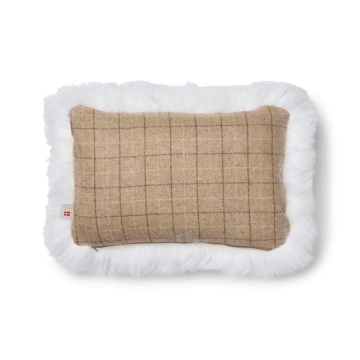 One Side Cushion | Long Wool | 34x52 cm