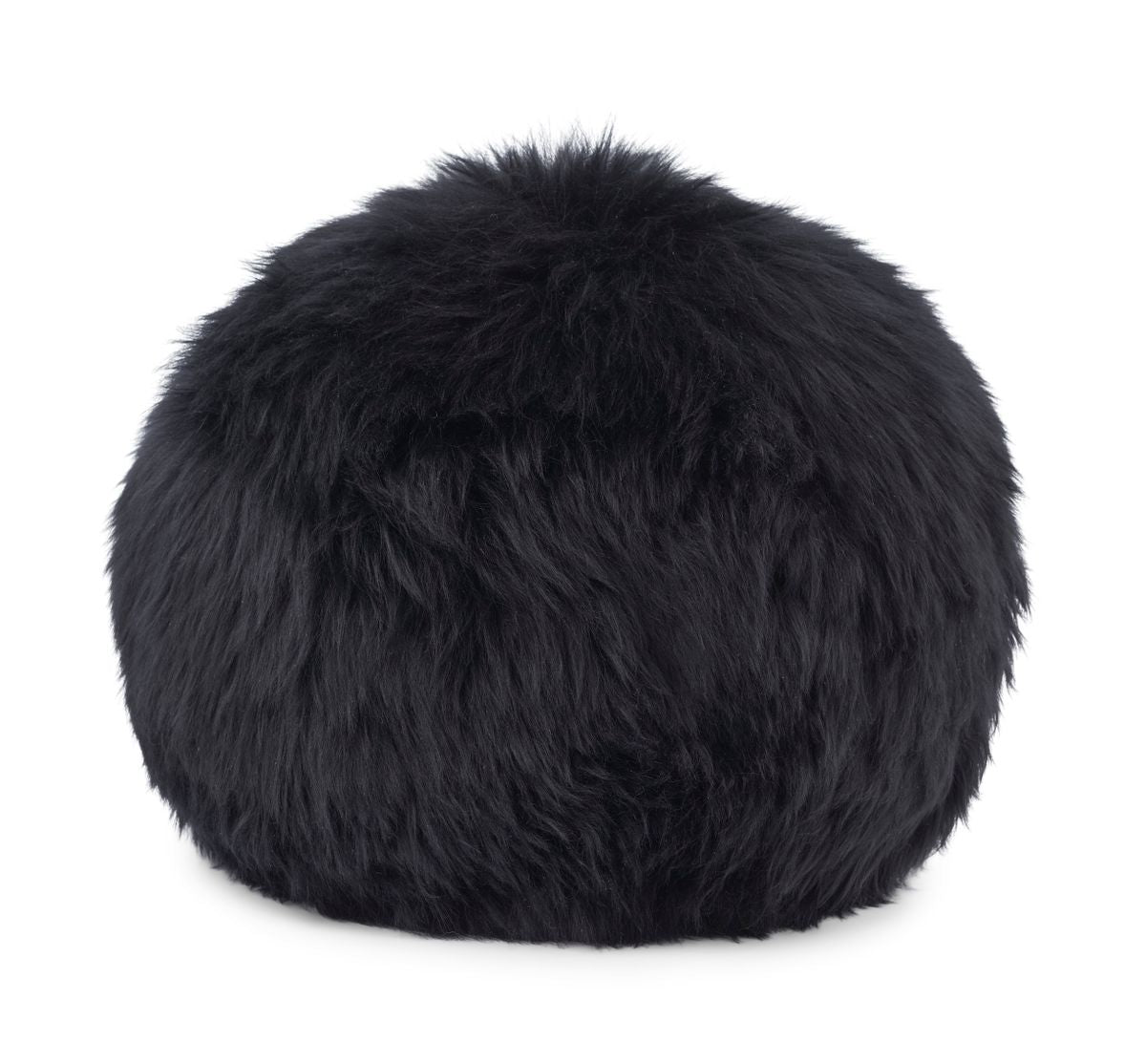 Angelite Cushion | D30 cm | D25 | D35 | Long Wool Black
