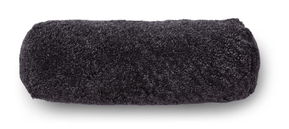 Bolster Cushion | Short Wool Sheepskin | D20xL52 cm Anthracite