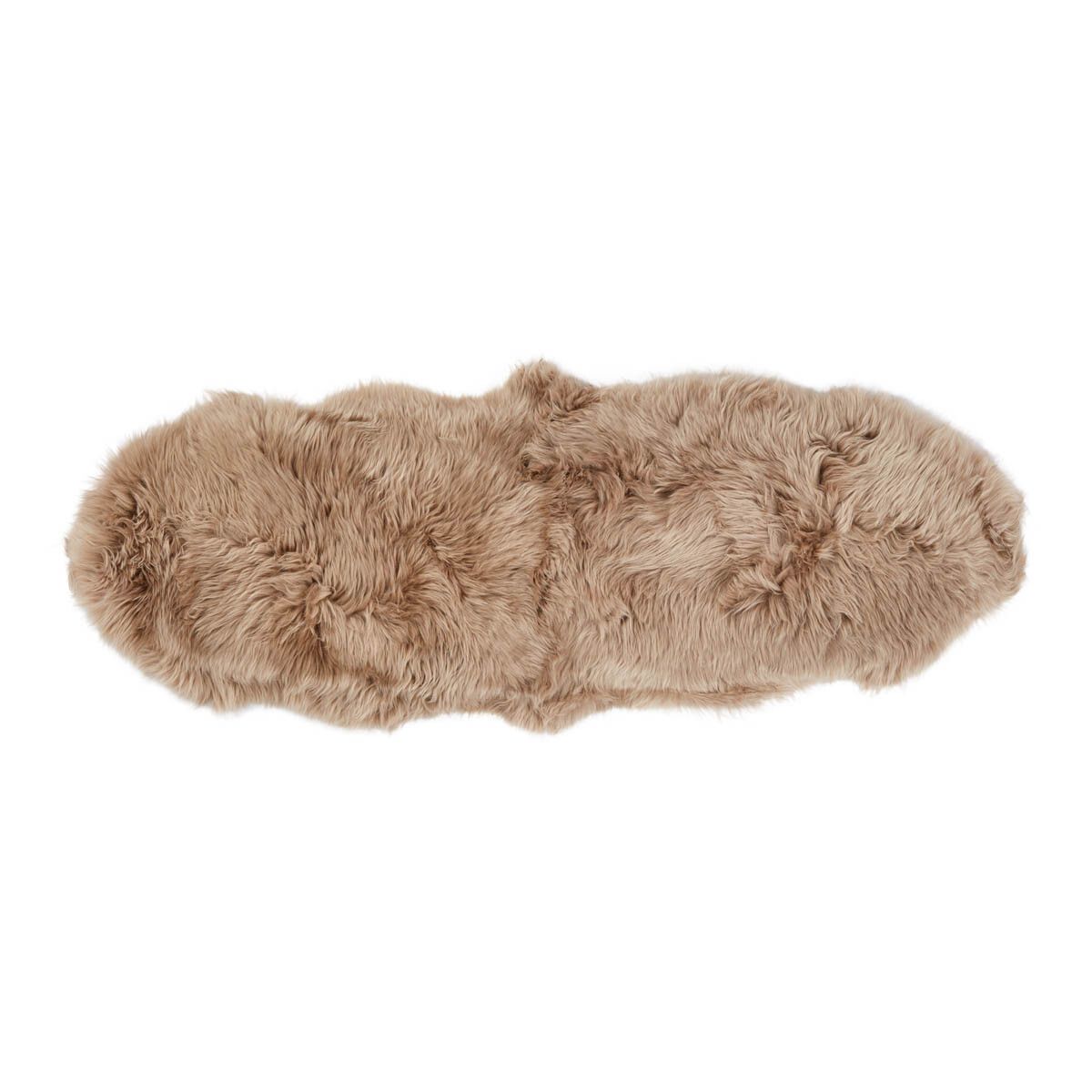 Merino Sheepskin | Long Wool | New Zealand | 160x60 cm Taupe