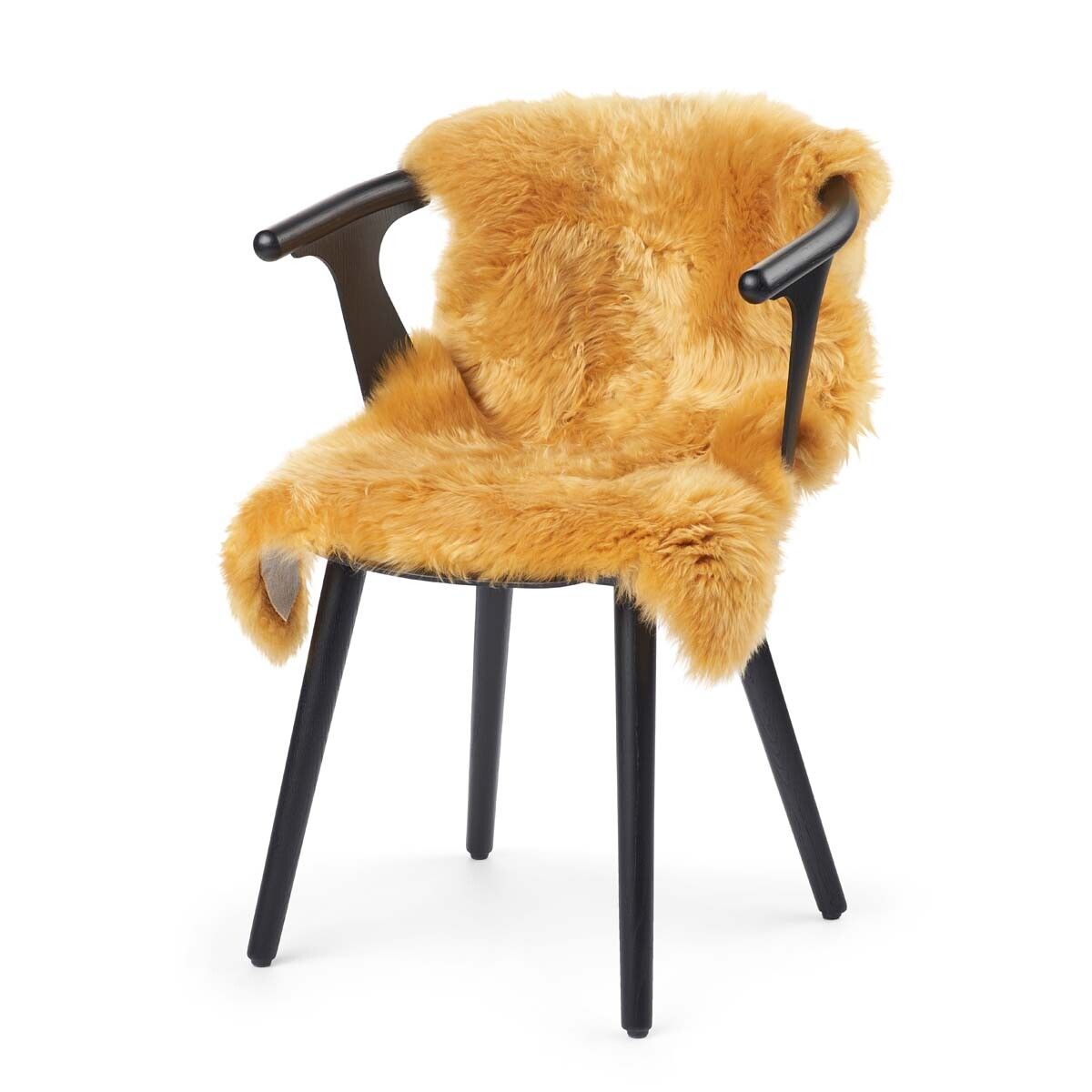 Premium | New Zealand Sheepskin | Long Wool | 90 cm Imperial Yellow