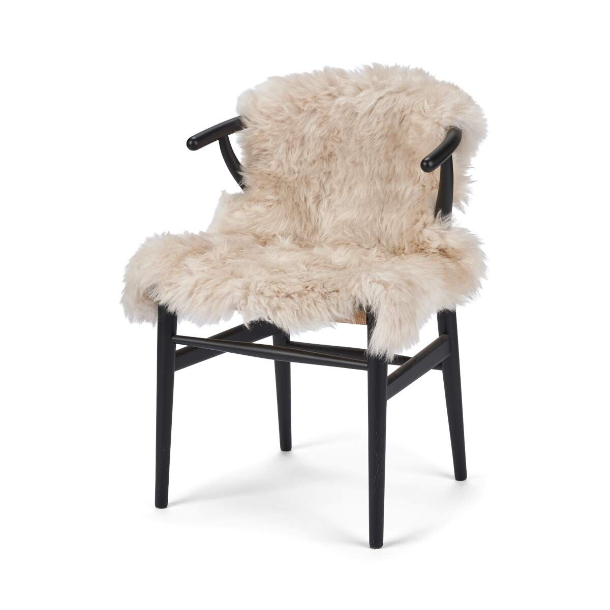 Merino Sheepskin Dyed | New Zealand | Long Wool | approx. 90x60 cm Linen