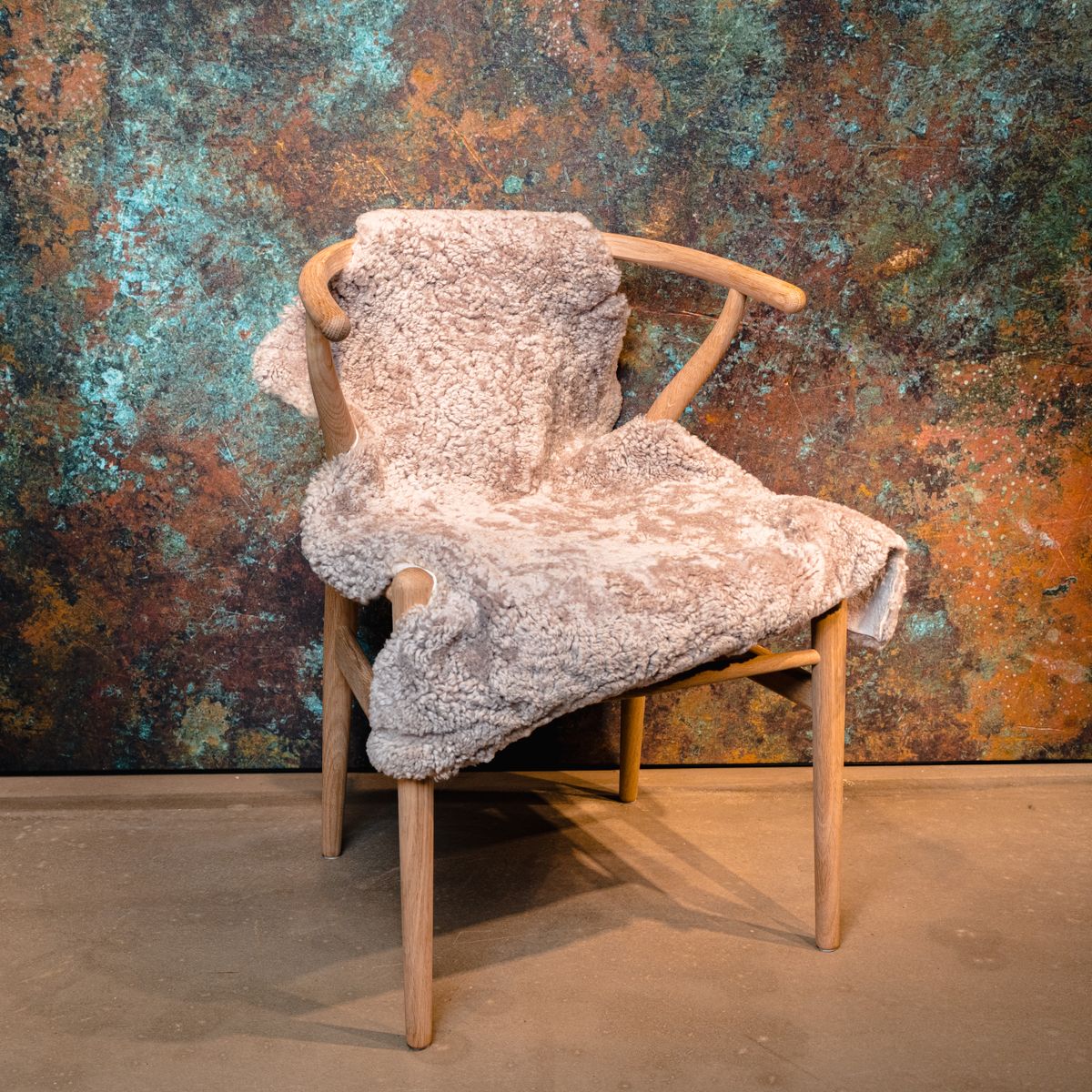 Merino Sheepskin | Short Wool | approx. 90x60 cm Grey