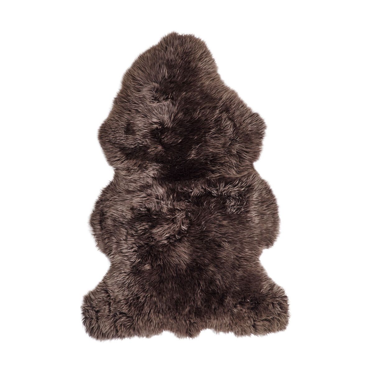 Premium Quality | New Zealand Sheepskin | Long Wool | 115x60 cm Walnut
