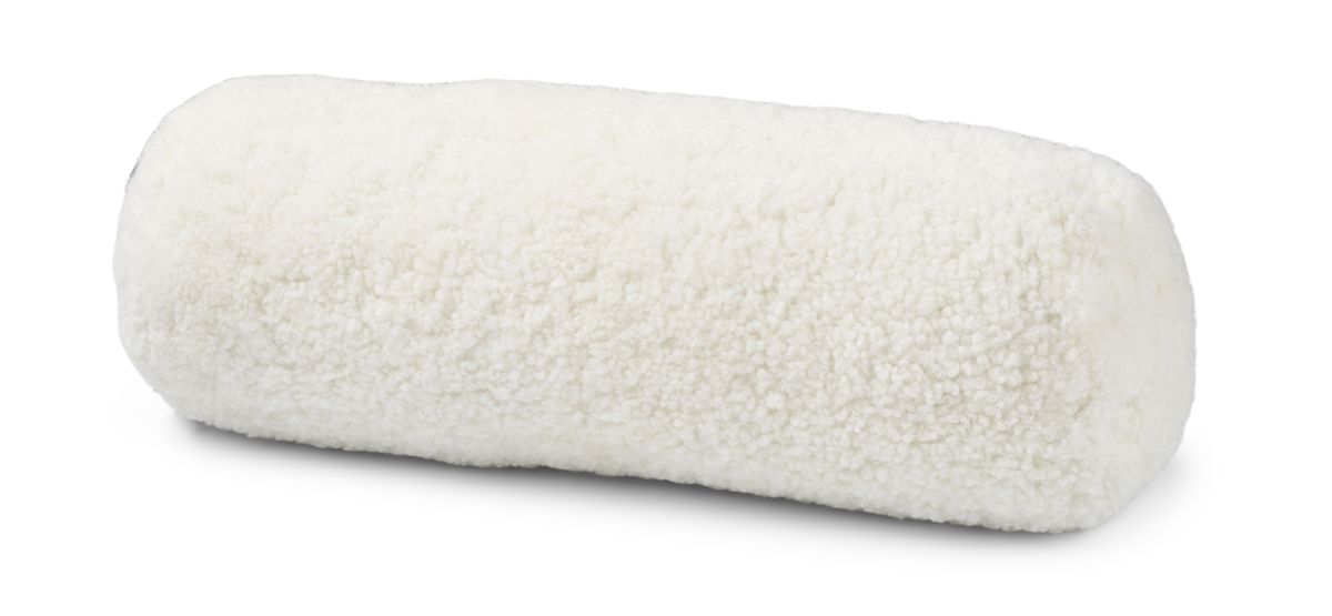 Bolster Cushion | Short Wool Sheepskin | D20xL52 cm Ivory