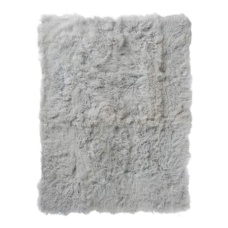 Throw of Curly Sheepskin |140x180 cm Light Grey