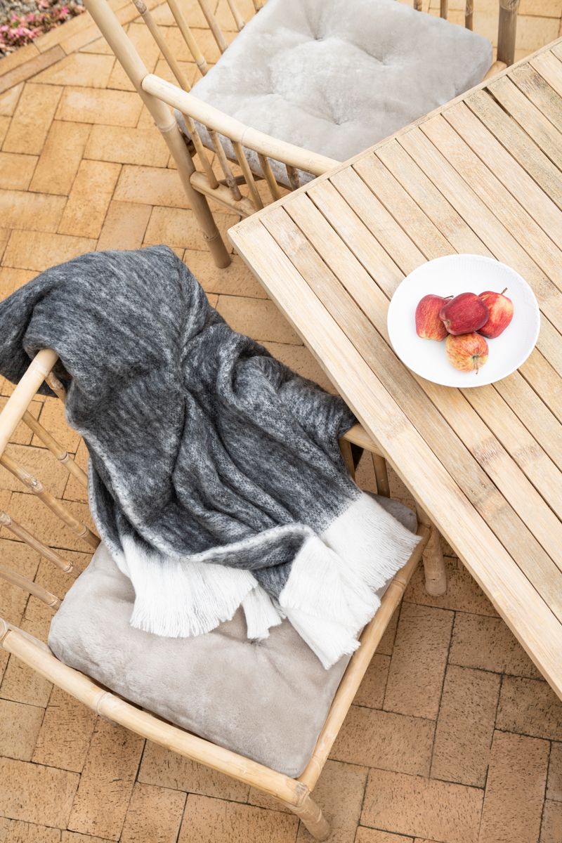 Moccasin Seat Cover | Calfleather backing Chestnut