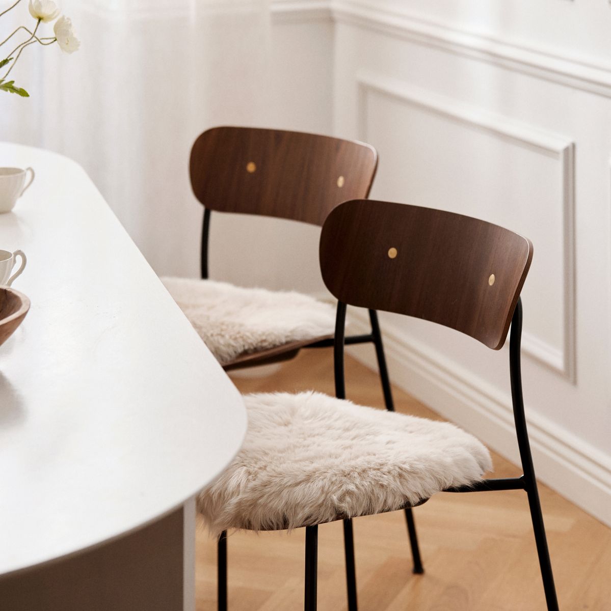 Long Wool Sheepskin Seat Cover | Ø38 cm Fiesta