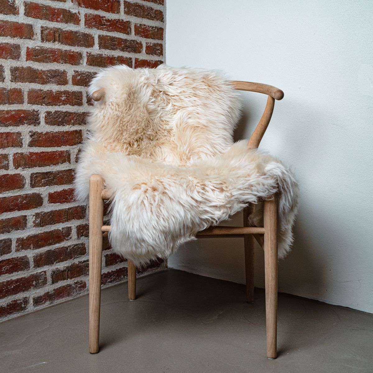 New Zealand Sheepskin | Long Wool | 100 cm Linen