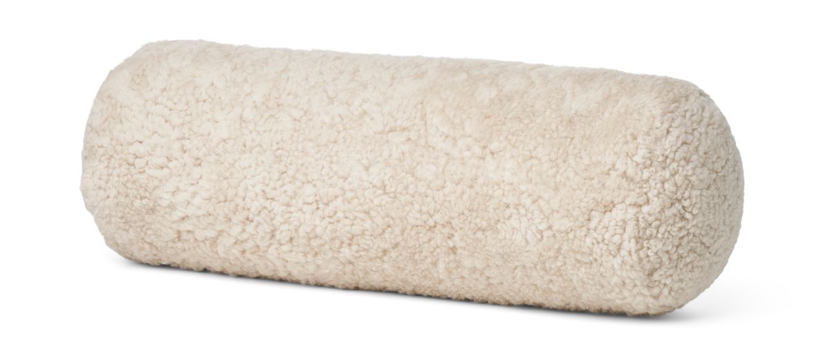 Bolster Cushion | Short Wool Sheepskin | D20xL52 cm