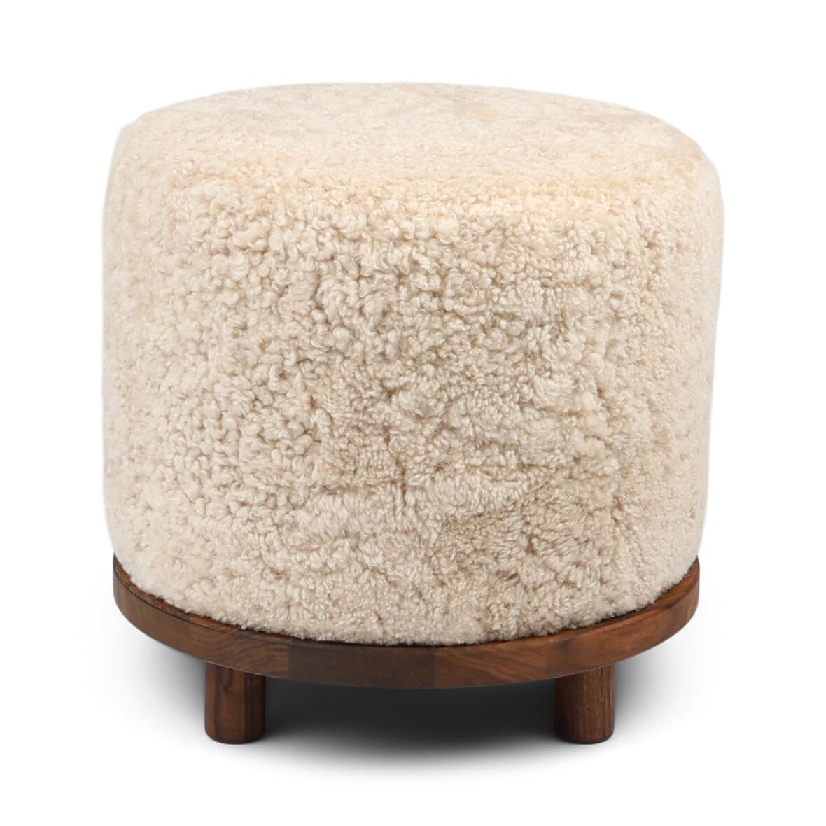 Simon Stool | Short Wool | D46xH42 cm
