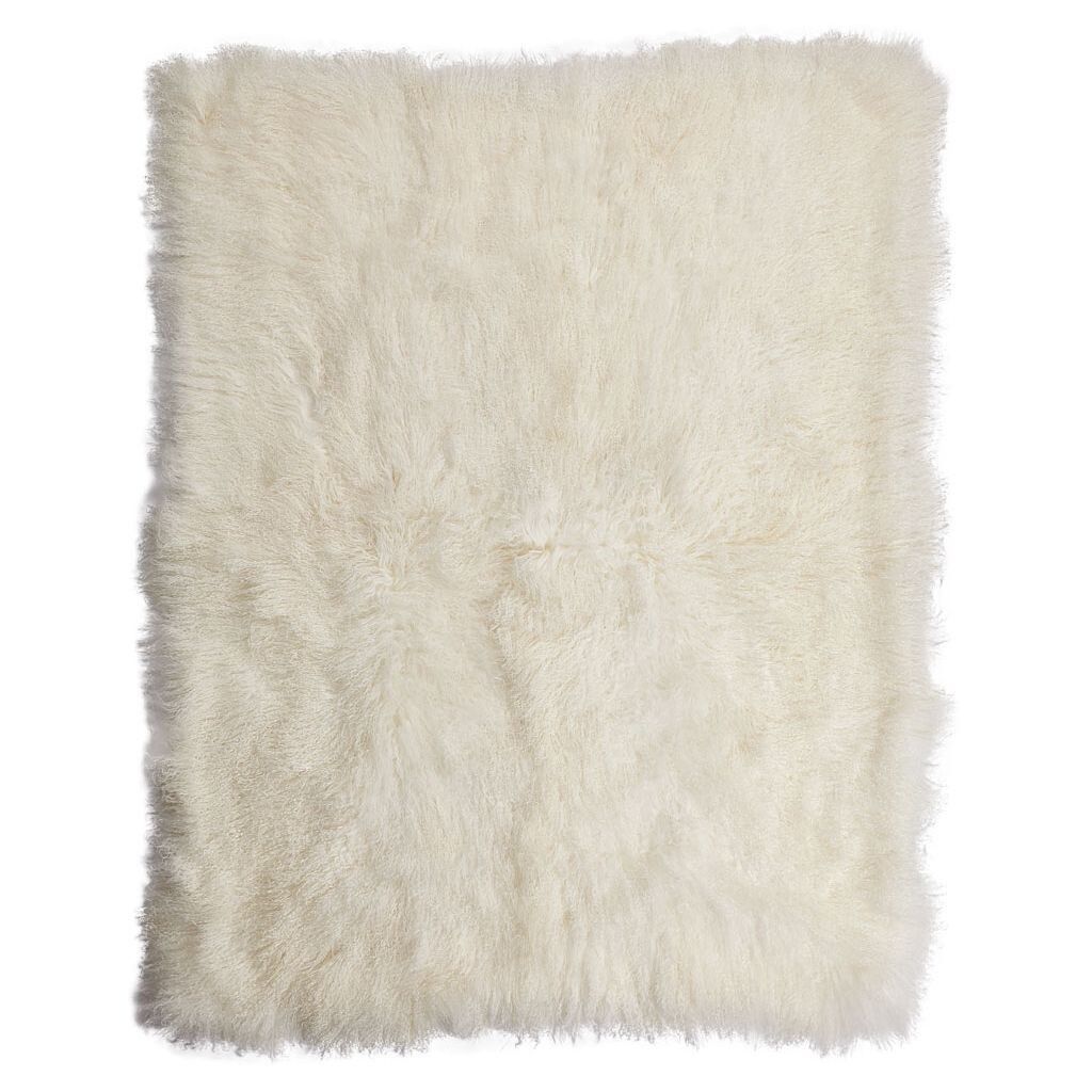 Throw of Curly Sheepskin | 140x180 cm Ivory
