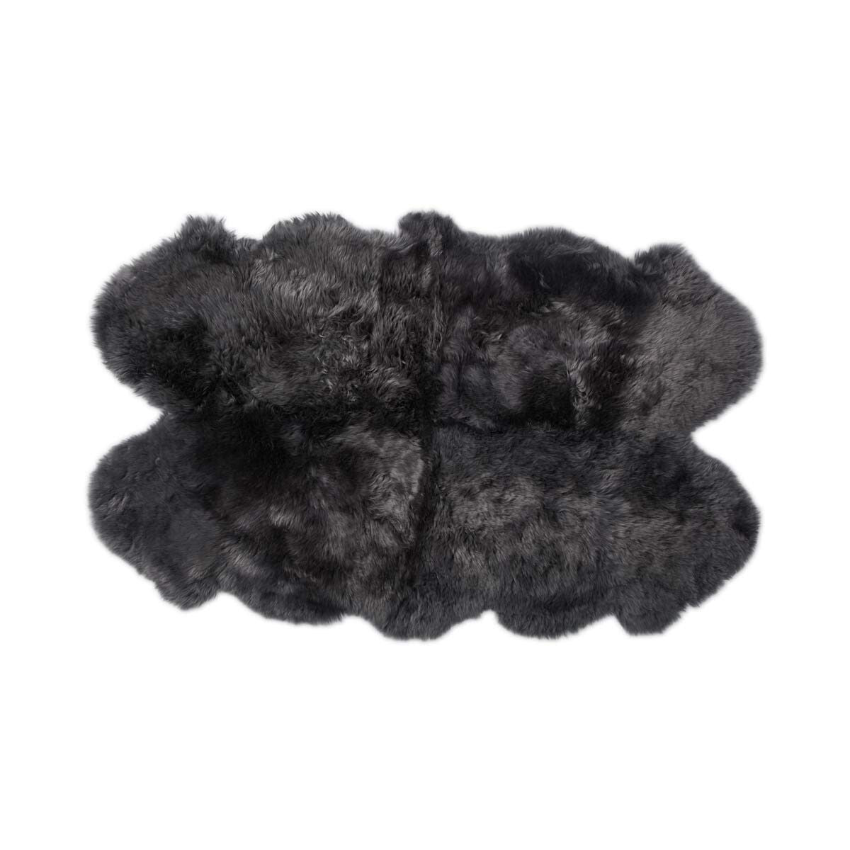 Merino Sheepskin Rug | New Zealand | Long Wool | 170x110 cm Steel
