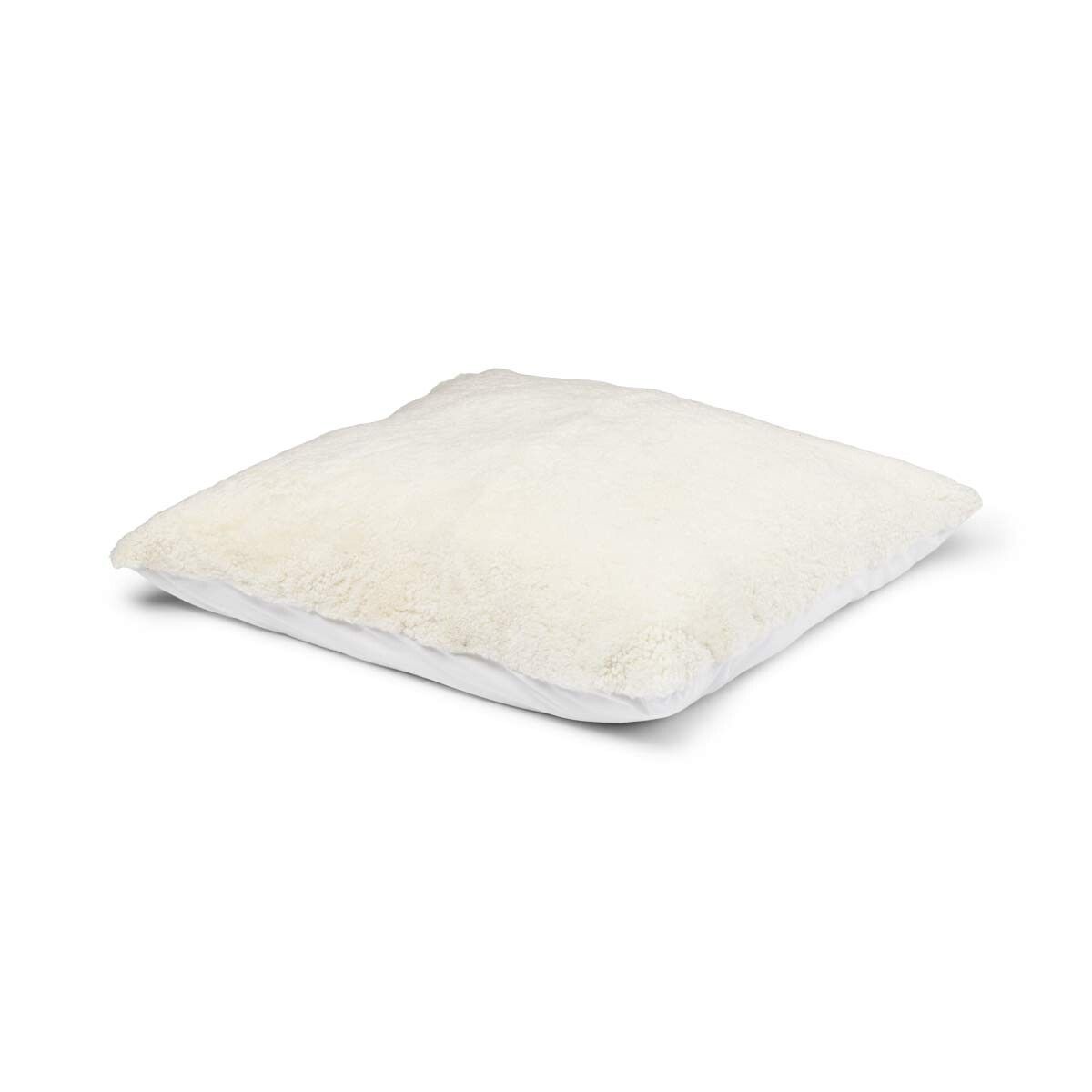 Maxi Float Cushion | Short Wool | 90x90 cm Ivory