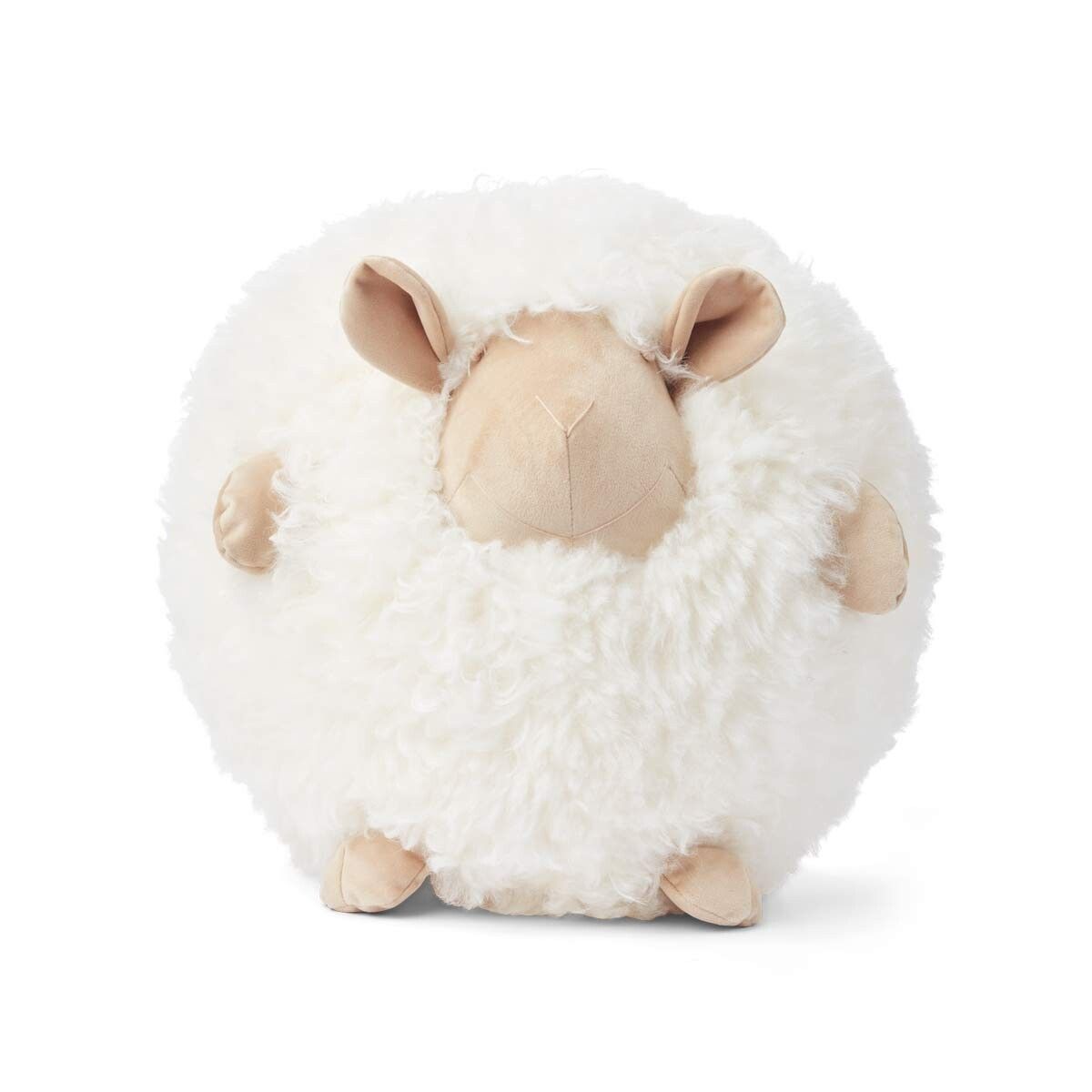 Cute Sheep Cushion | Ø34 cm Beige/White