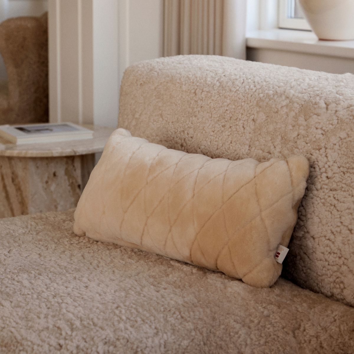 Moccasin Cushion | Doublesided | 28x56 cm Chestnut