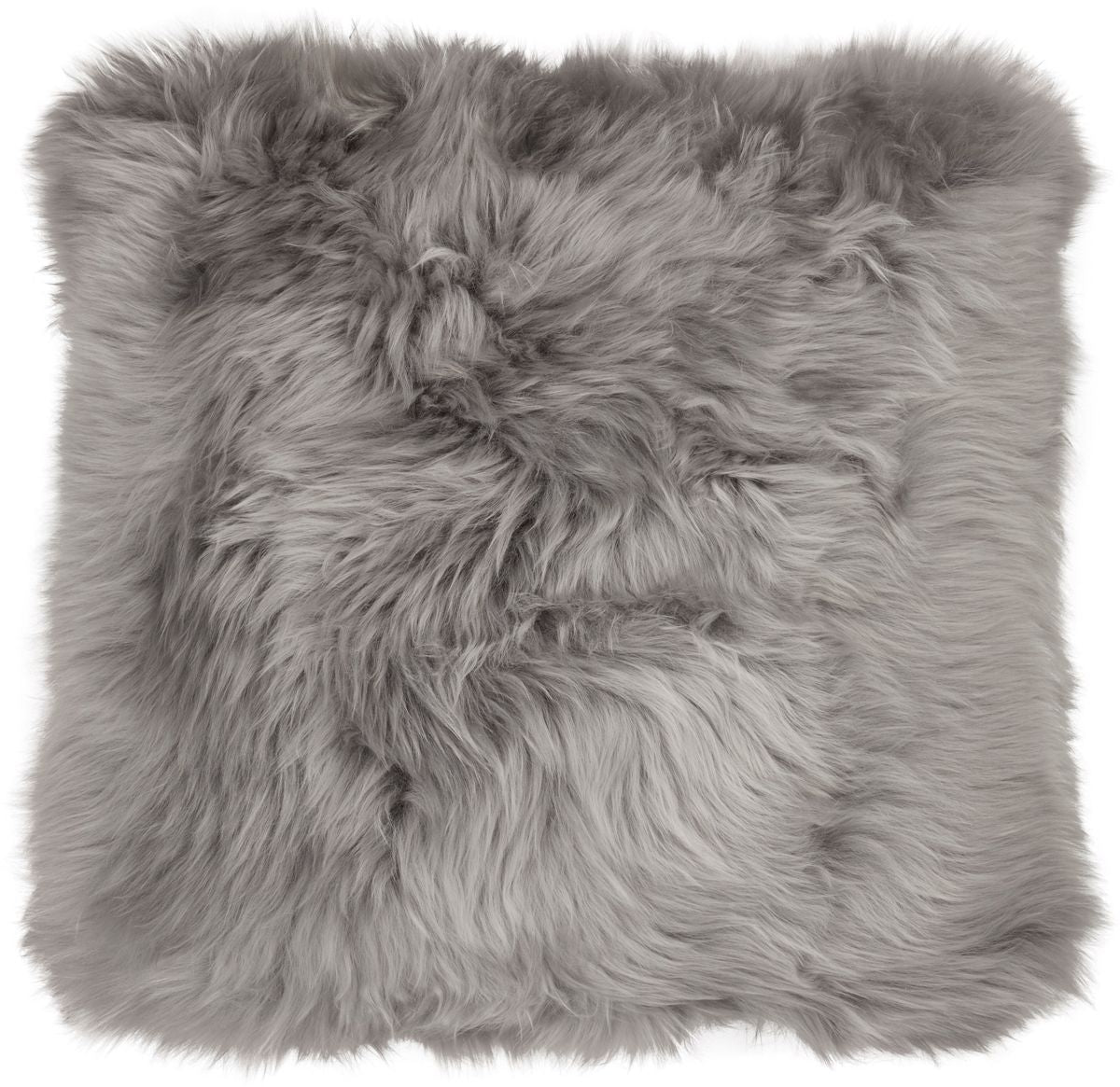 Long Wool Sheepskin Cushion | LW | Leather backing | 50x50 cm