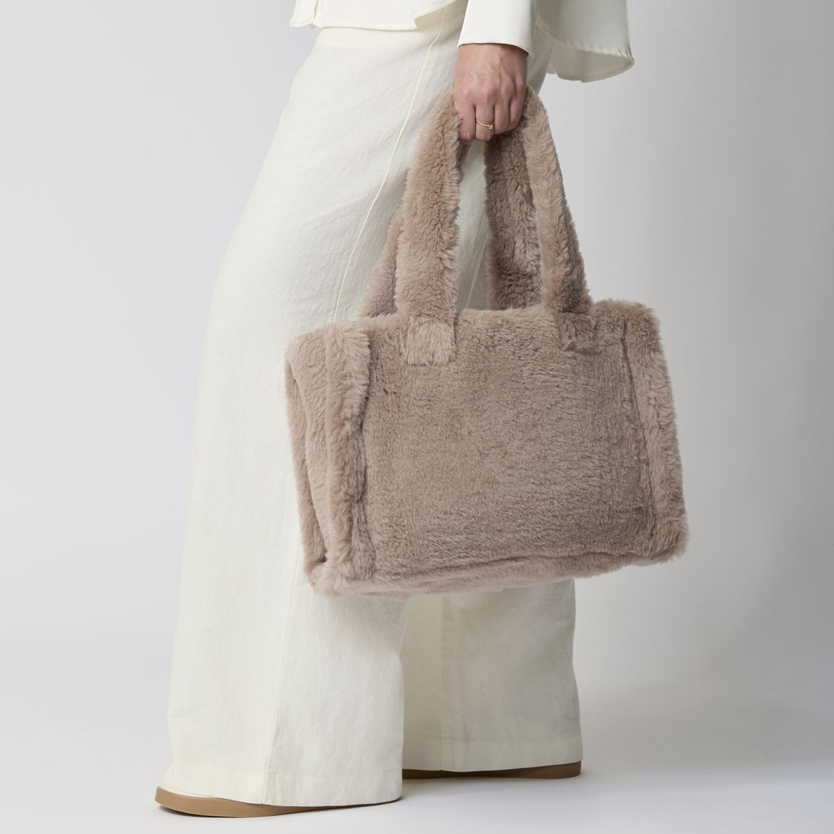 Mini Glory Shopper Leather Brown