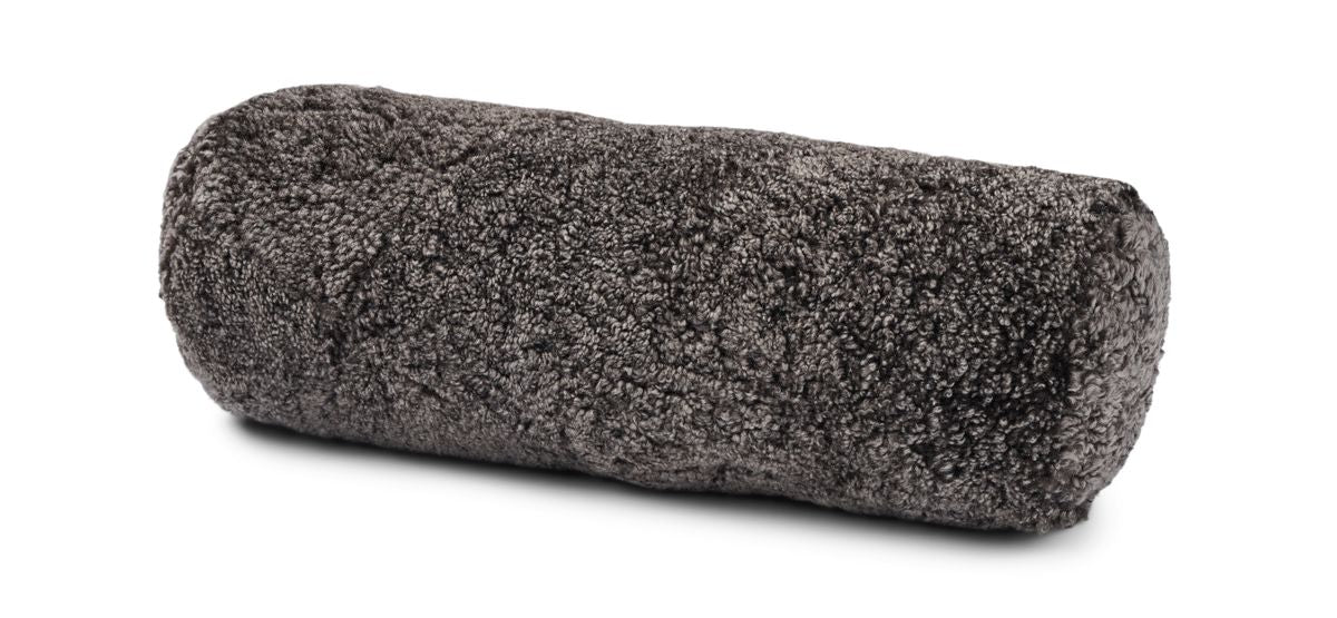 Bolster Cushion | Short Wool Sheepskin | D20xL52 cm Cappuccino