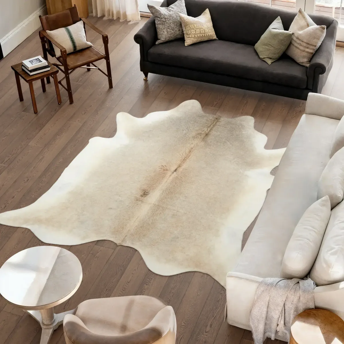 Cow Hide Rug | Grey Beige | 4,21 sqm