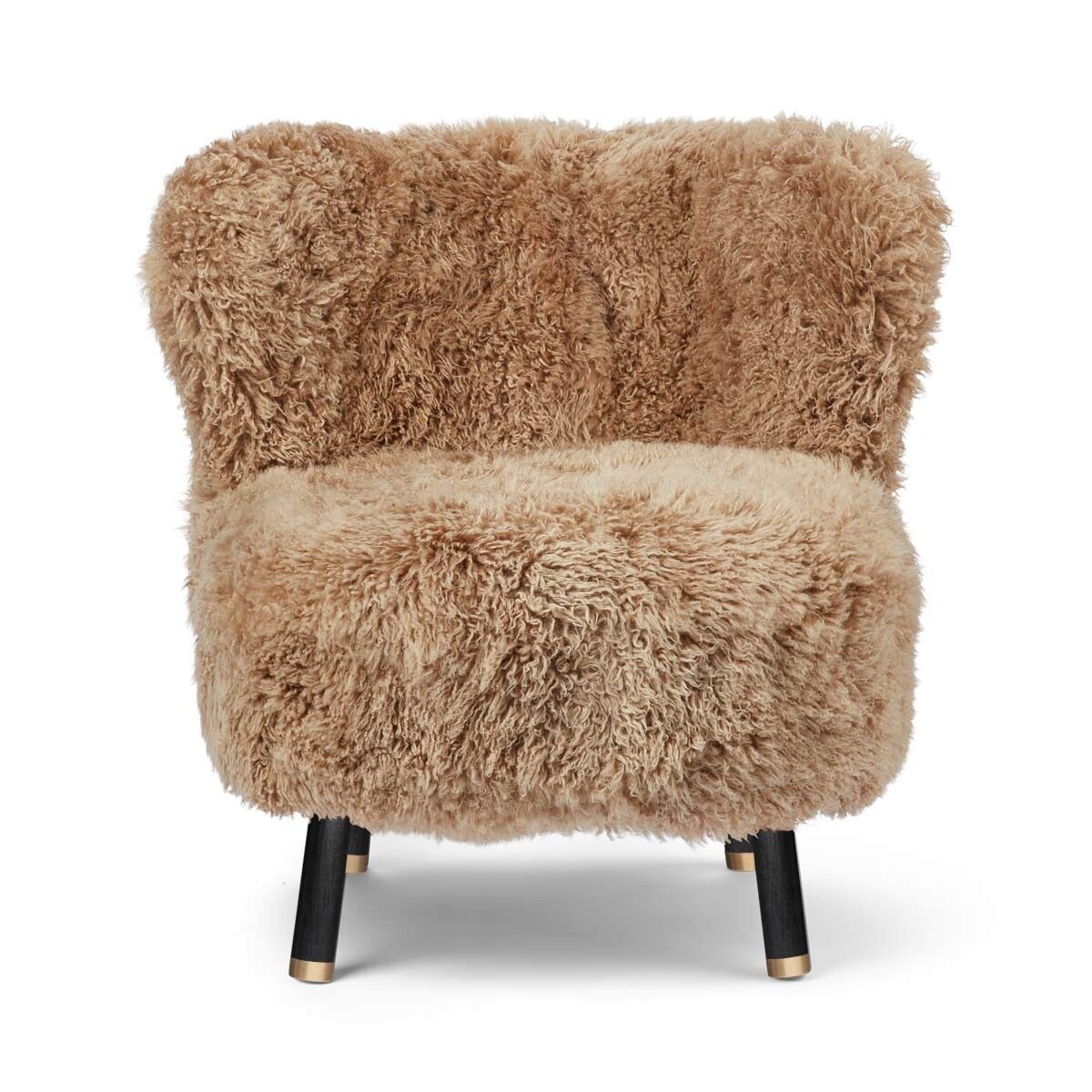 Emil Lounge Chair | Long Wool Honey