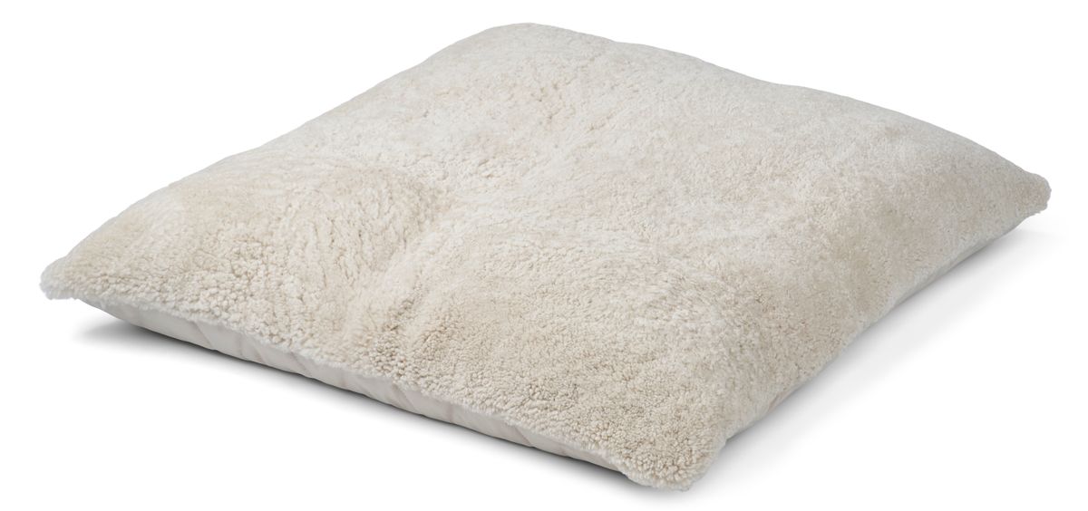 Maxi Float Cushion | Short Wool | 90x90 cm Pearl