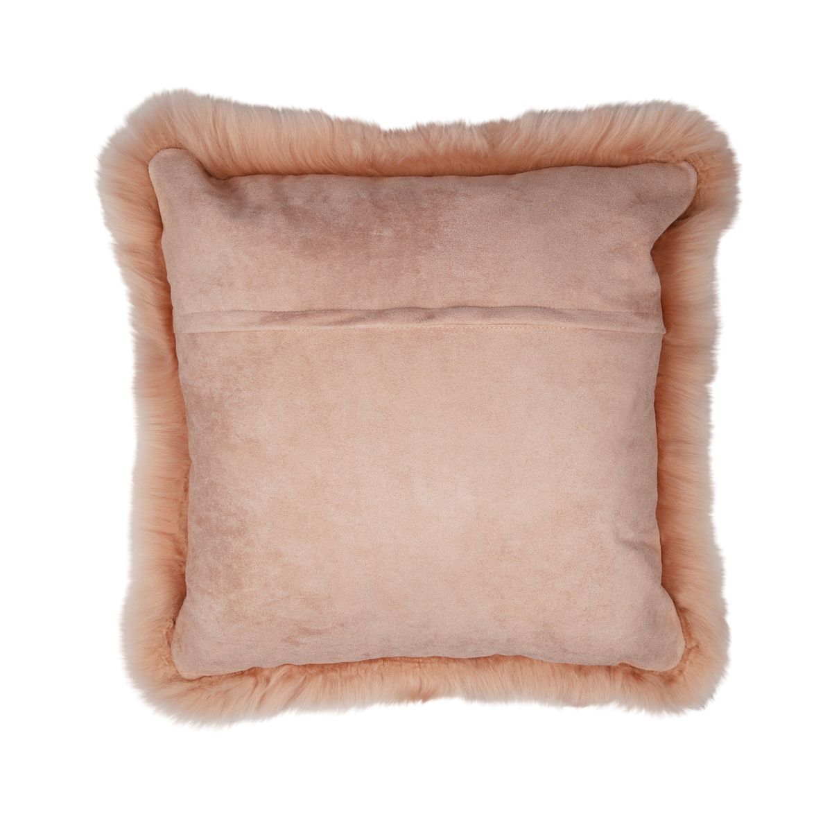 Sheepskin Cushion | Long Wool | New Zealand | 50x50 cm Rosa