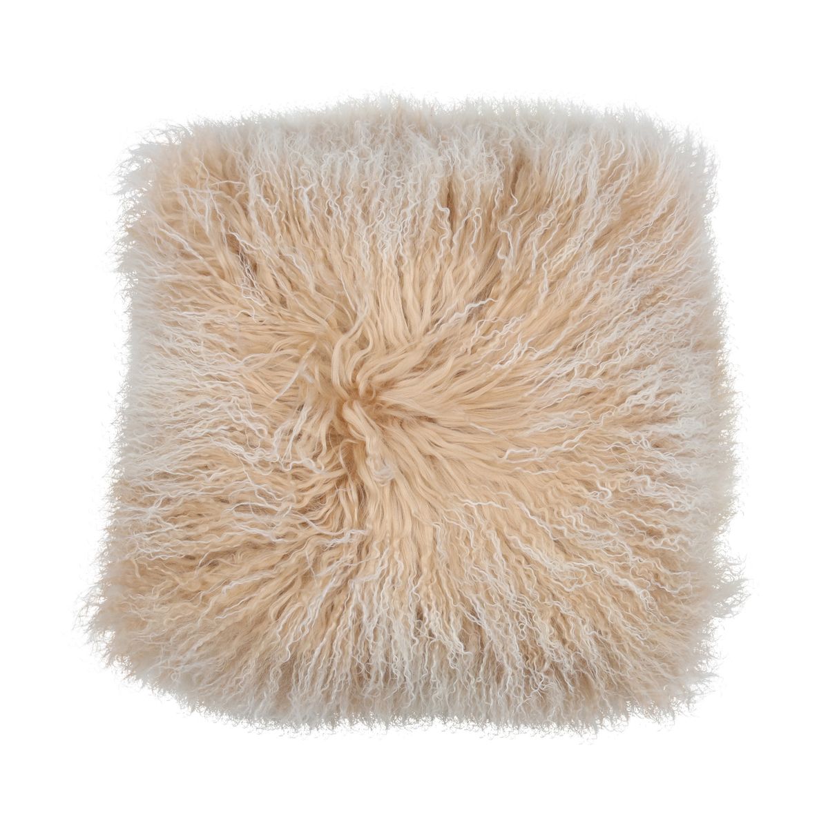 Curly Sheepskin Cushion | Doublesided | 56x56 cm | 40x40 cm Arctic Sunrise