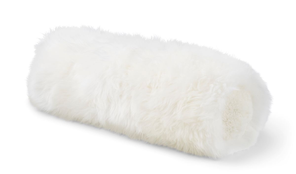 Sheepskin Bolster Cushion | D20xL52 cm Ivory/Ivory