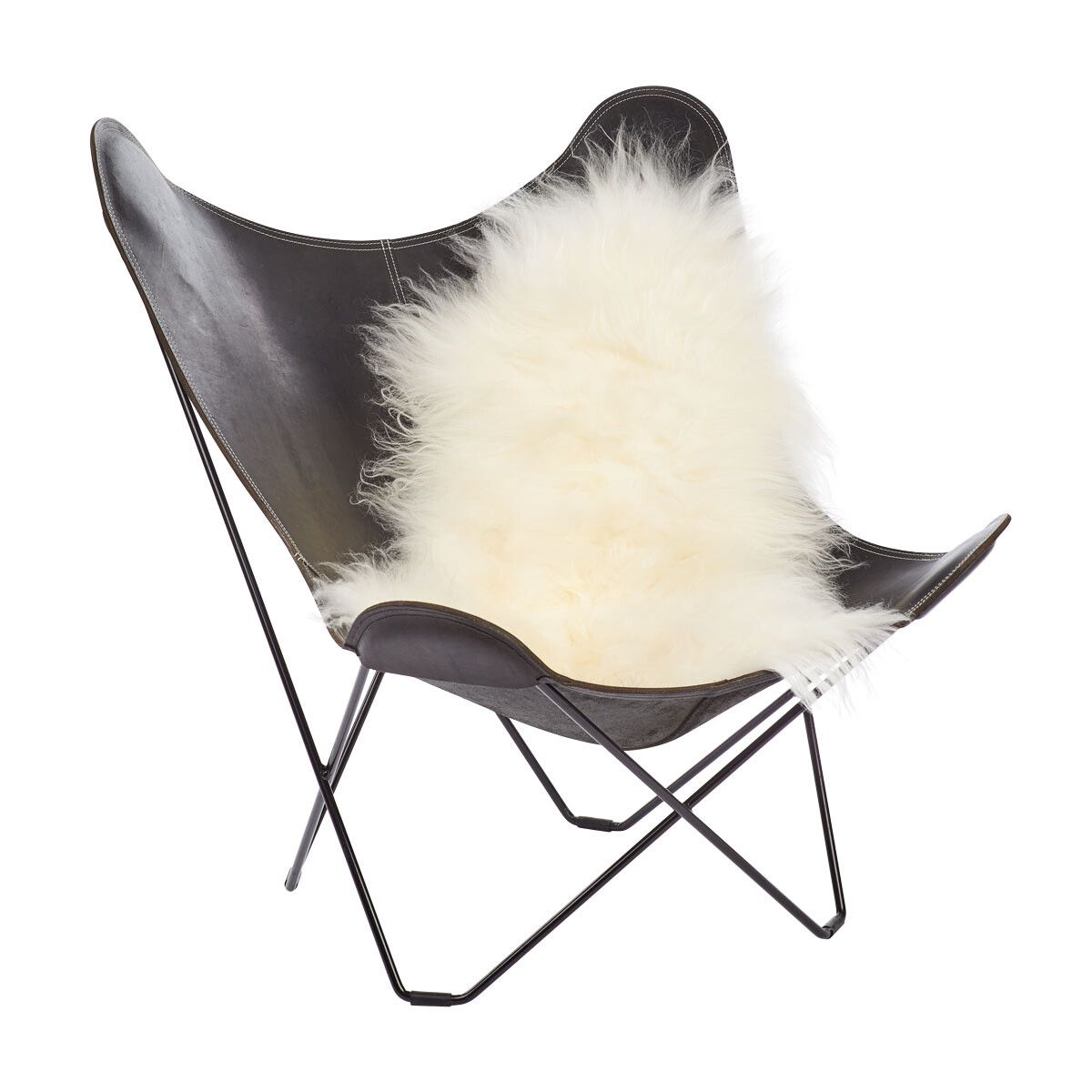 Icelandic Sheepskin | Natural Colors | Long Wool | 100-120 cm Off White
