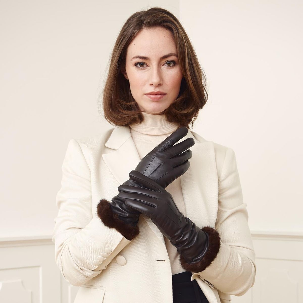 Kimberly Long Gloves  Black