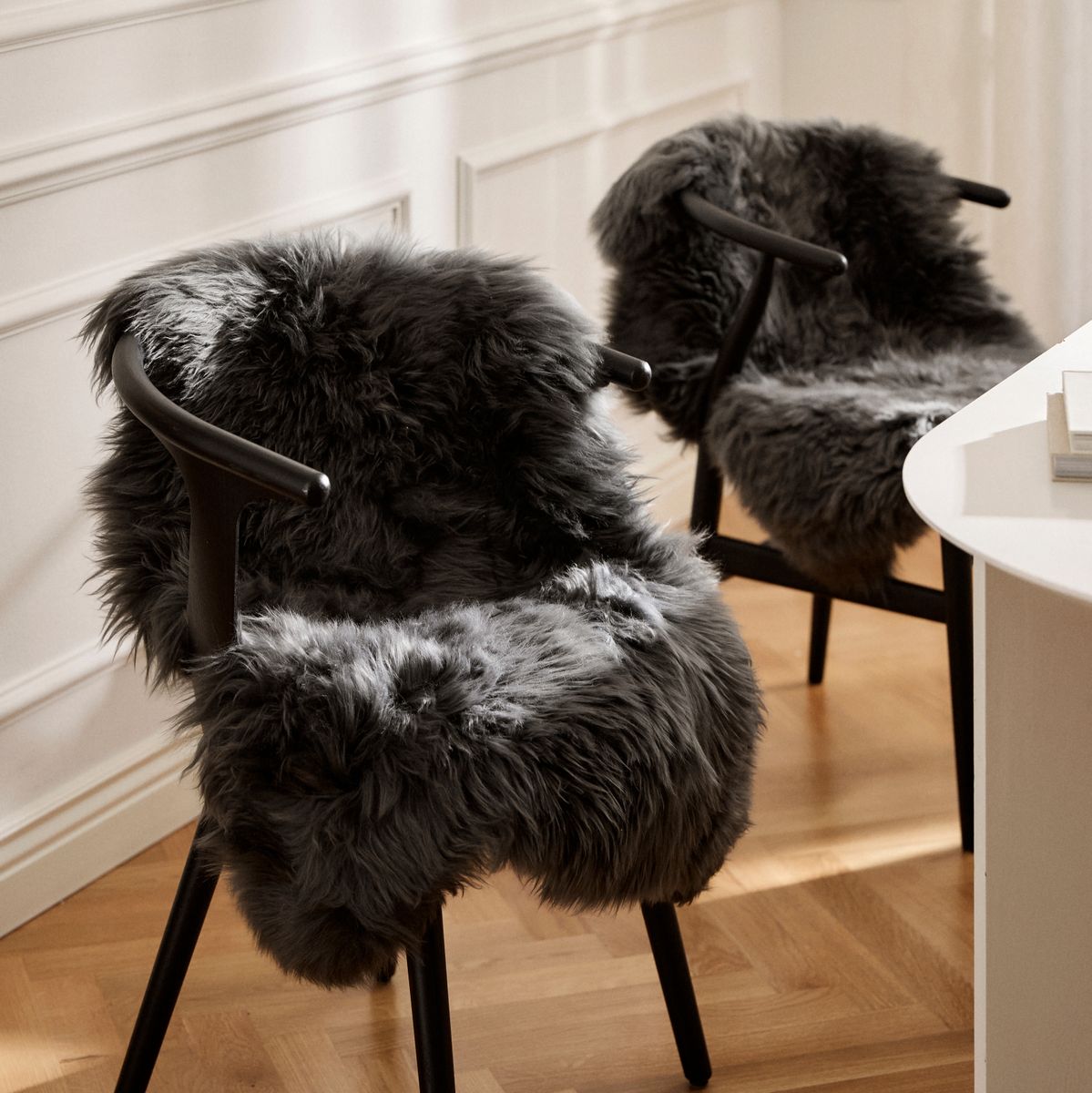 New Zealand Sheepskin | Long Wool | Rug 135 cm Aubergine