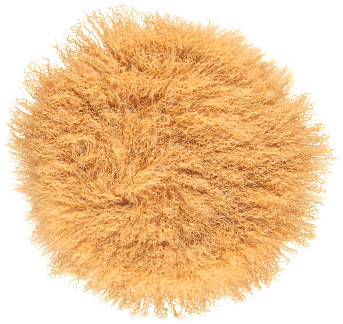 Curly Cake Cushion | Ø38 | Ø45 cm | Ø62 cm Imperial Yellow