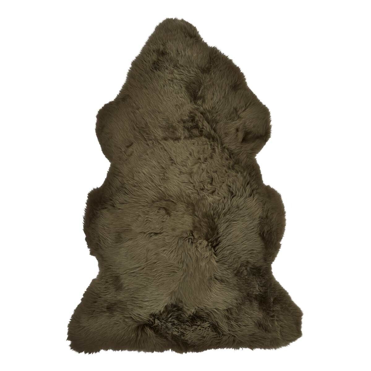 Premium Quality | New Zealand Sheepskin | Long Wool | 115x60 cm Hedge Green