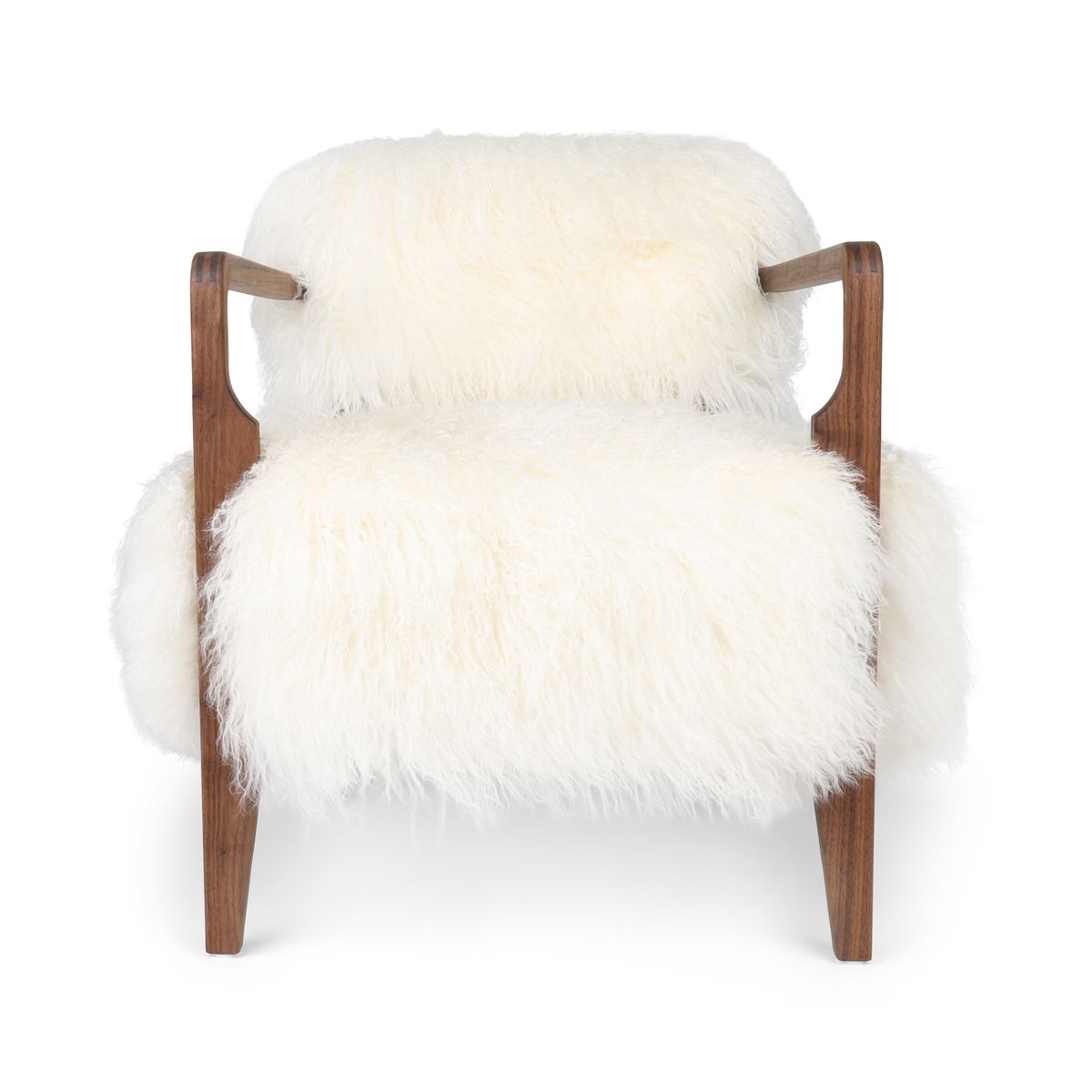 Lina Lounge Chair | Tibetan Sheepskin | Long Wool