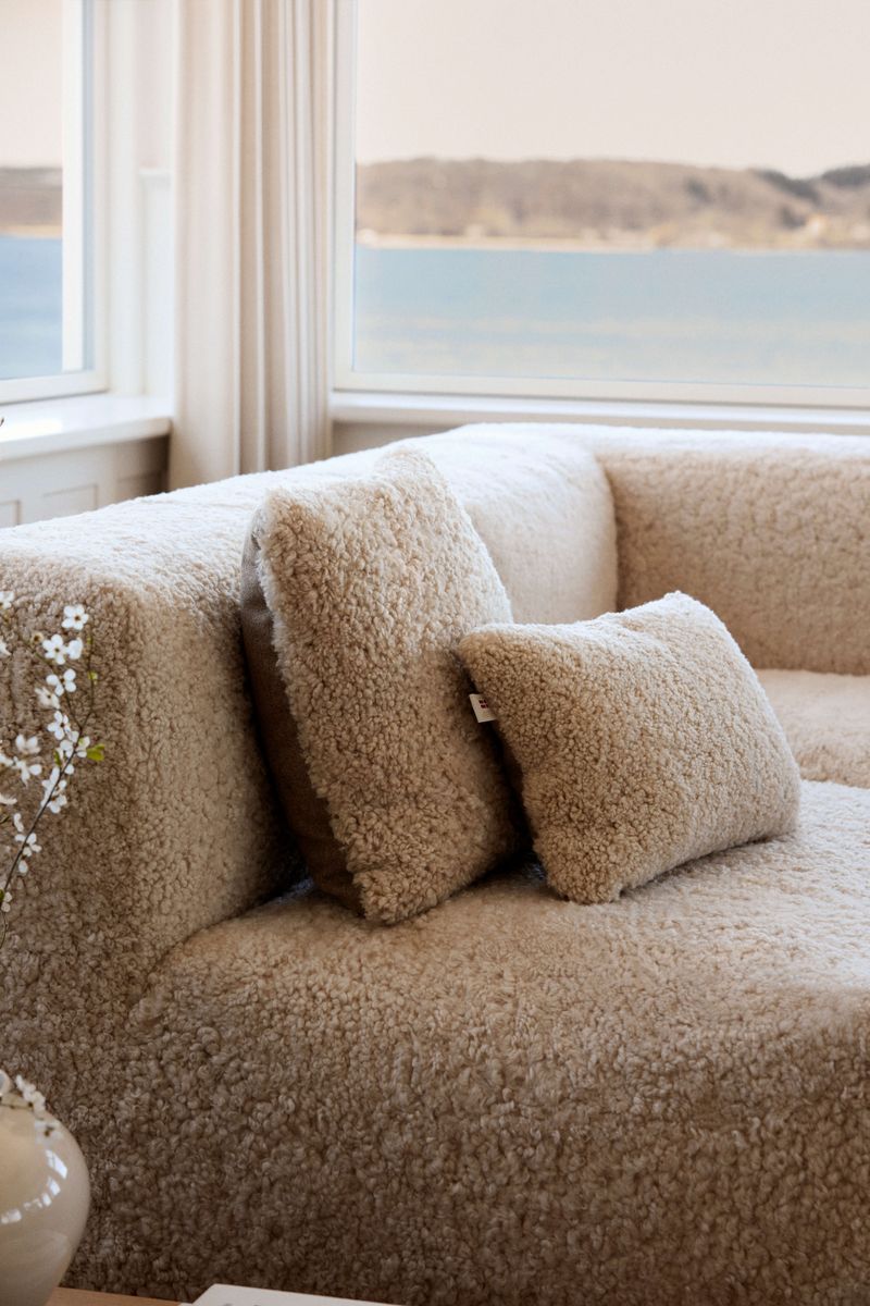 Julian Modular Sofa | Corner, Middle and End Section | New Zealand Curly Pearl
