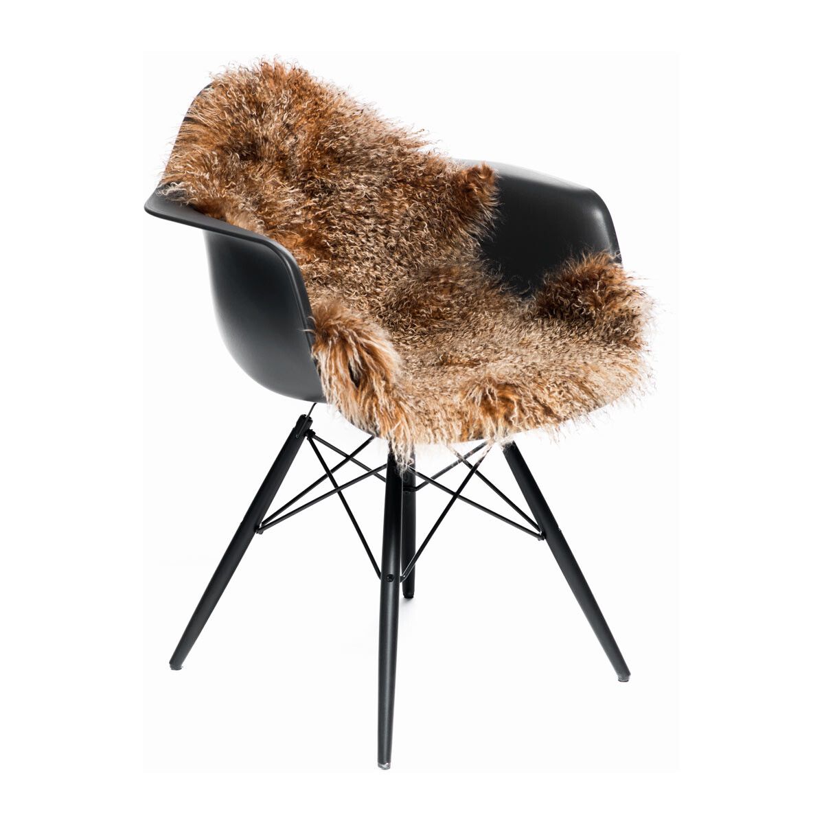 Curly Sheepskin | Mongolian | 85x50 cm Sunset