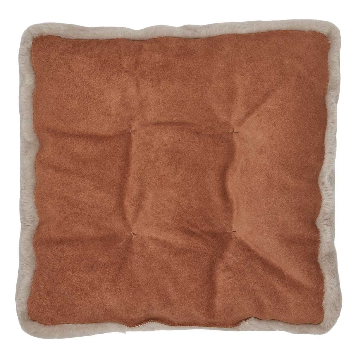 Moccasin Seat Cover | Calfleather backing Silver Grey