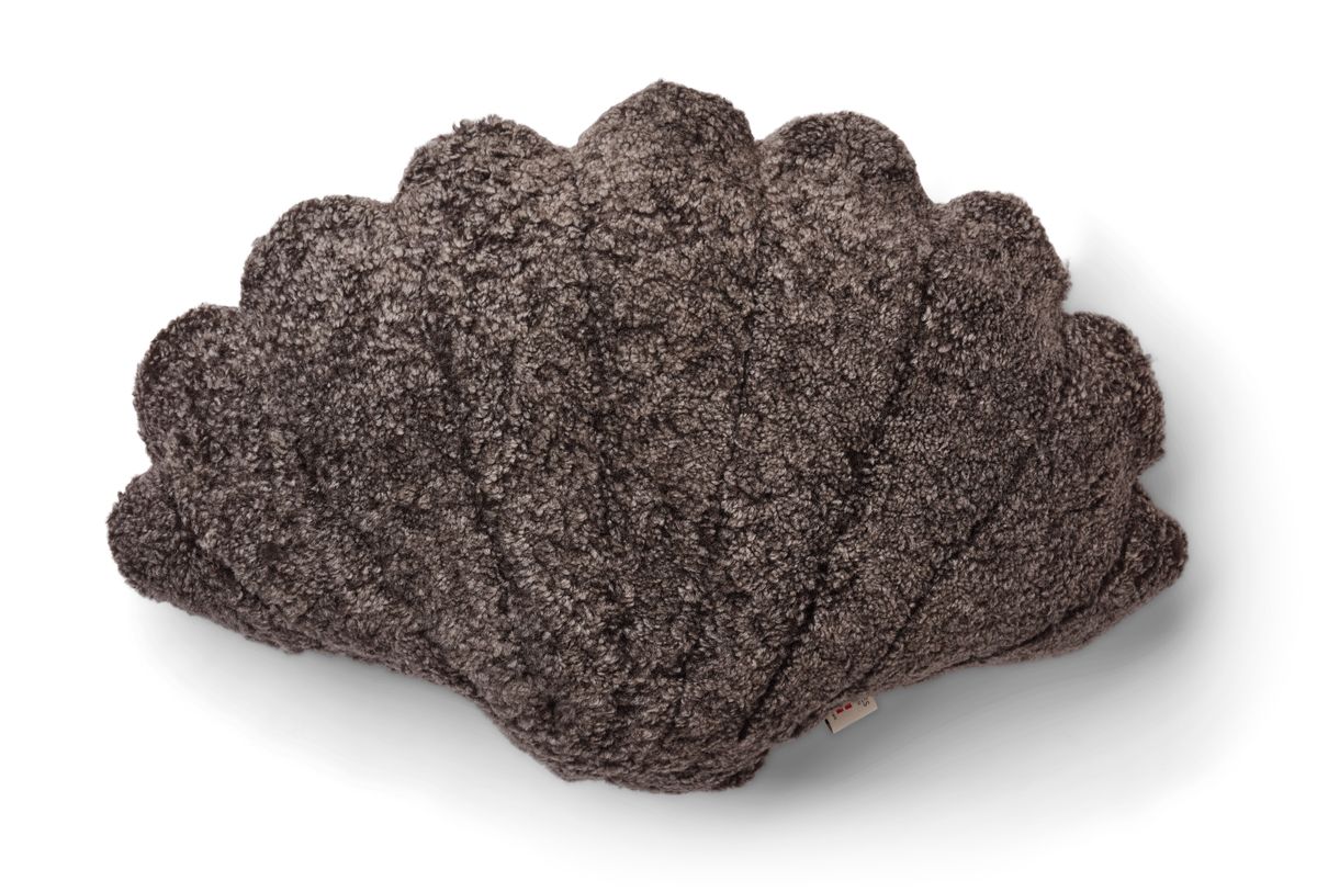 Short Wool Shell Cushion | Small | Medium | Large Cappuccino