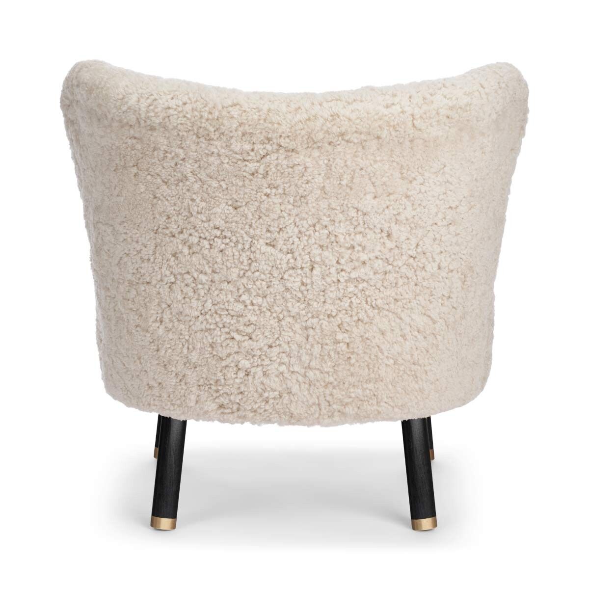 Emil Lounge Chair | Short Wool Pearl