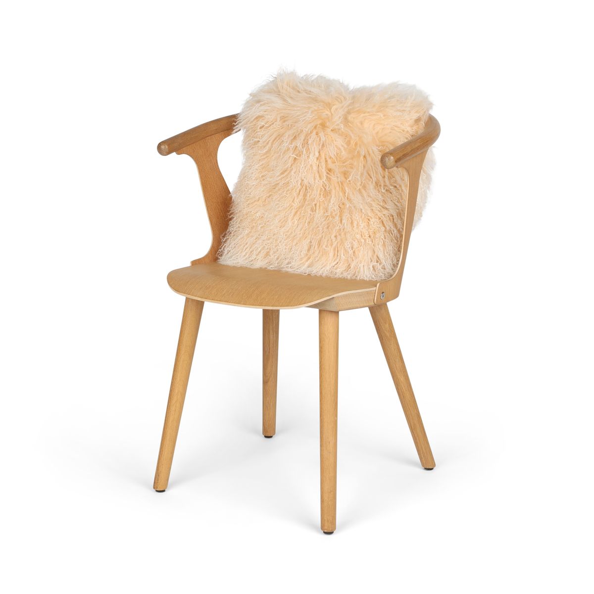 Mongolian Curly Cushion | 40x40 cm Arctic Sunrise