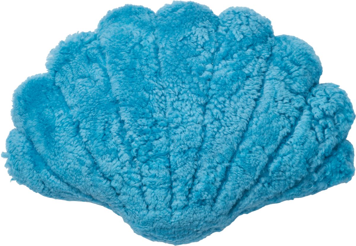 Short Wool Shell Cushion | Small | Medium | Large Coral Peacock