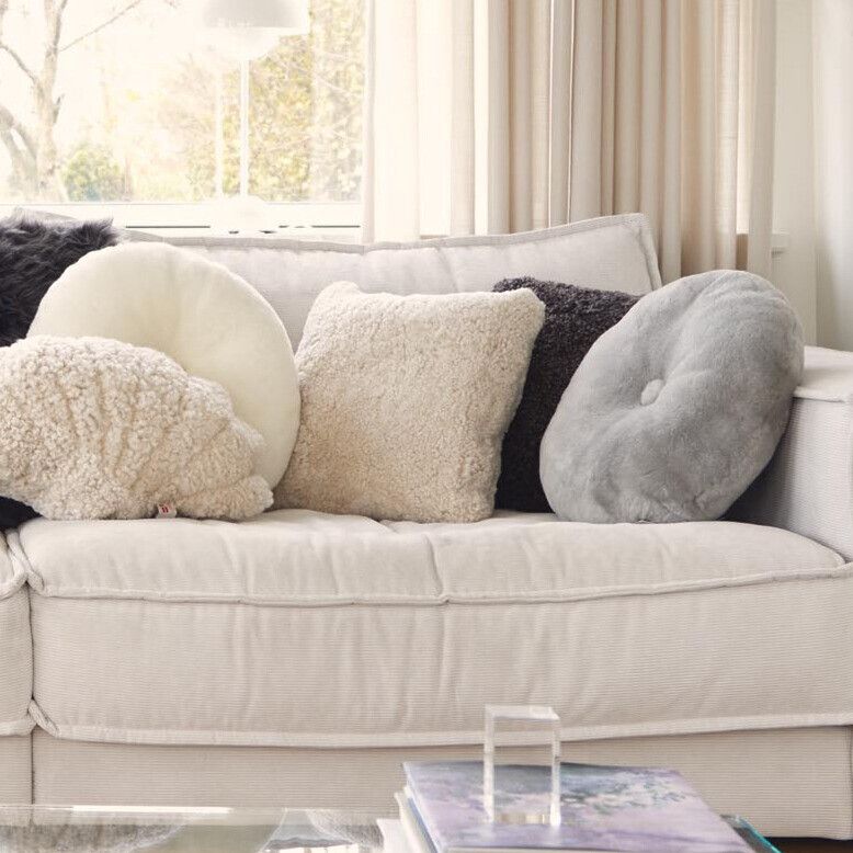 Moccasin Cushion | Doublesided | Ø45 cm Chestnut