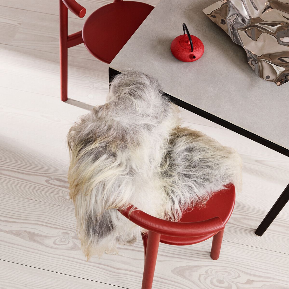 Icelandic Sheepskin | Natural Colors | Long Wool | 90 cm Natural Grey