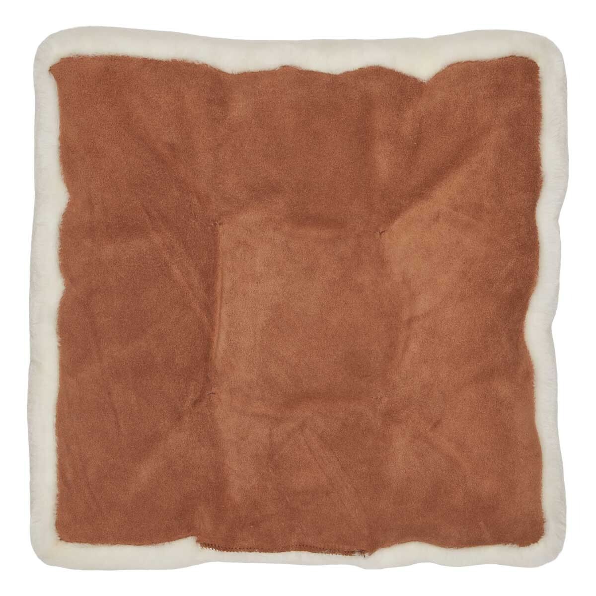 Moccasin Seat Cover | Calfleather backing White